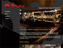 Tablet Screenshot of mikatasteakhouse.com